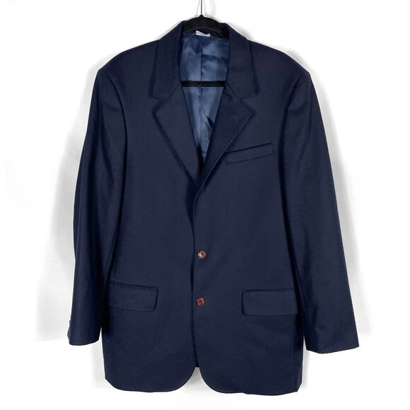 Orvis Blazer Navy Blue 2-Button Jacket Wool Sport Coat Sz‎ 42 L Men's - Picture 1 of 9